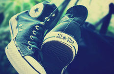 小清新 帆布鞋 静物写真 儿童桌面专用