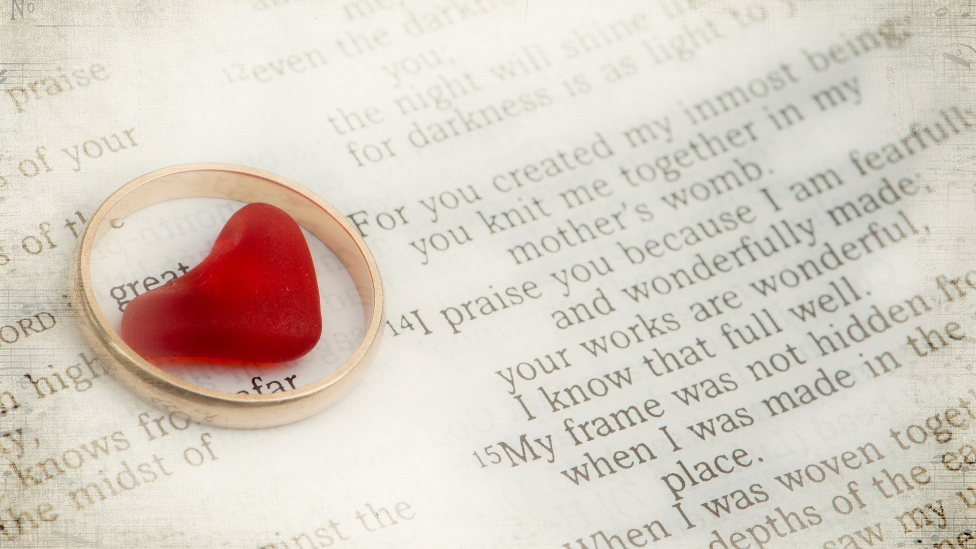 爱情 唯美温馨 心 戒子