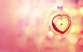 爱情美图 唯美温馨 心型 钟 粉