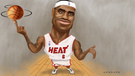 体育 NBA 卡通 热火 詹姆斯 迈阿密 MVP