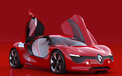 Renault DeZir 雷诺 概念车 汽车 红色 跑车  2012Y十月31D 儿童桌面专用