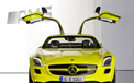Mercedes Benz 奔驰 纯电力 超跑 跑车 汽车 黄色  2012Y十月31D 儿童桌面专用