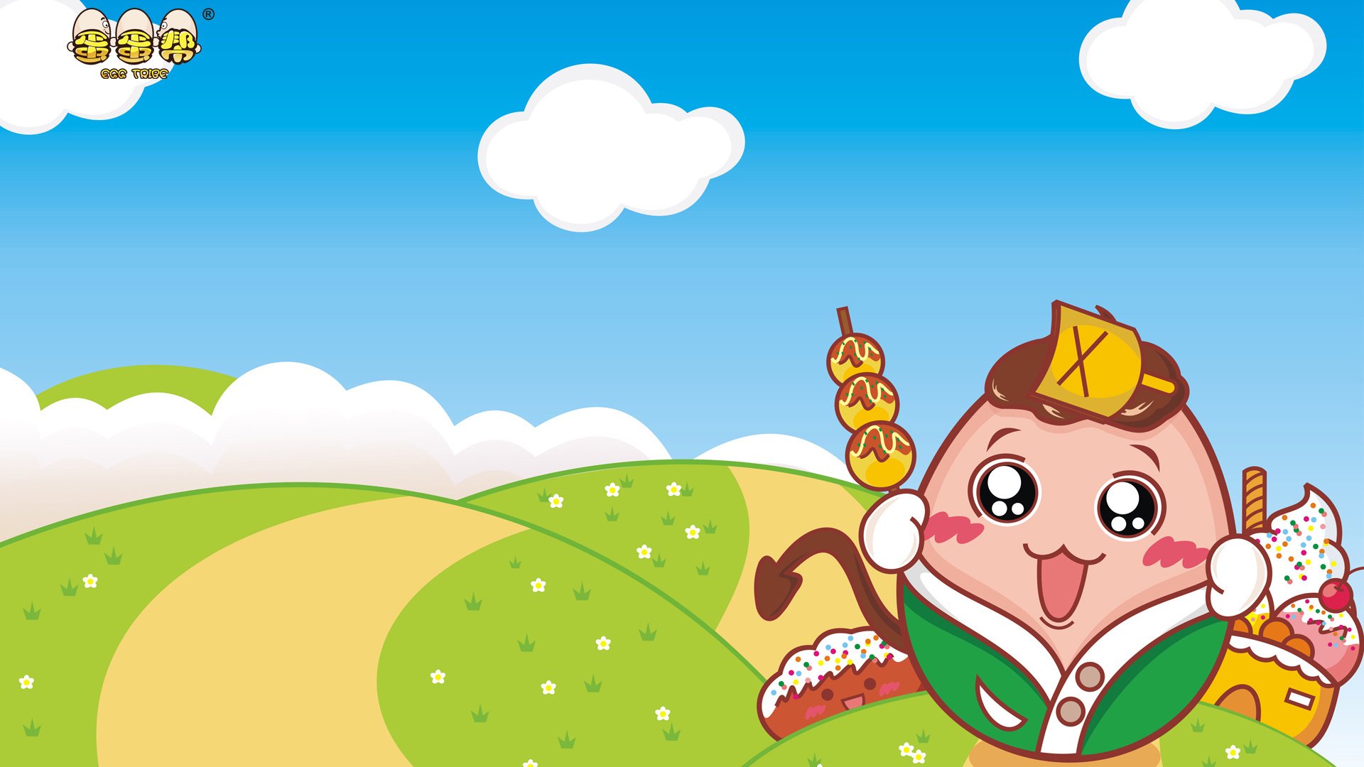 动漫卡通 手绘 动画 蛋蛋帮 儿童桌面专用