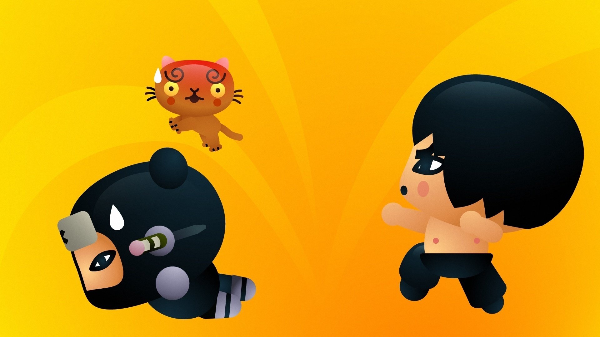 动漫 卡通 pucca 中国娃娃 可爱 儿童桌面专用