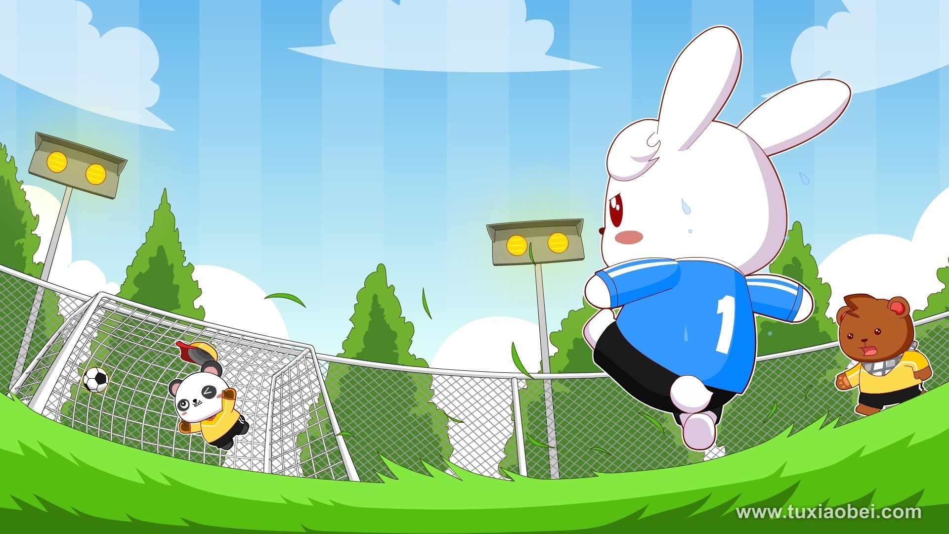 动漫 手绘 动画 漫画 儿童桌面专用 兔小贝1月 兔小贝