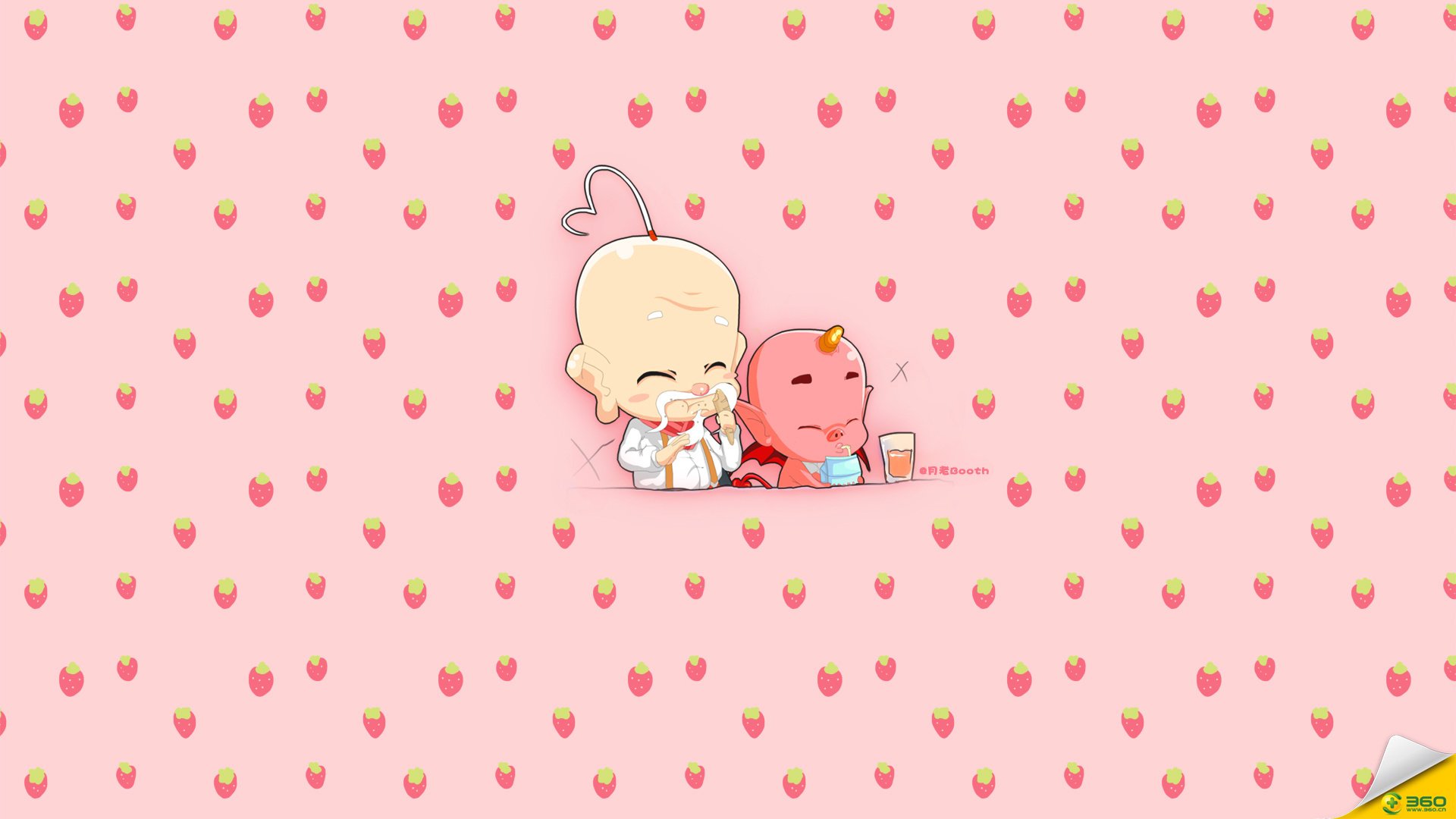 动漫 卡通 月老说 手绘 儿童桌面专用