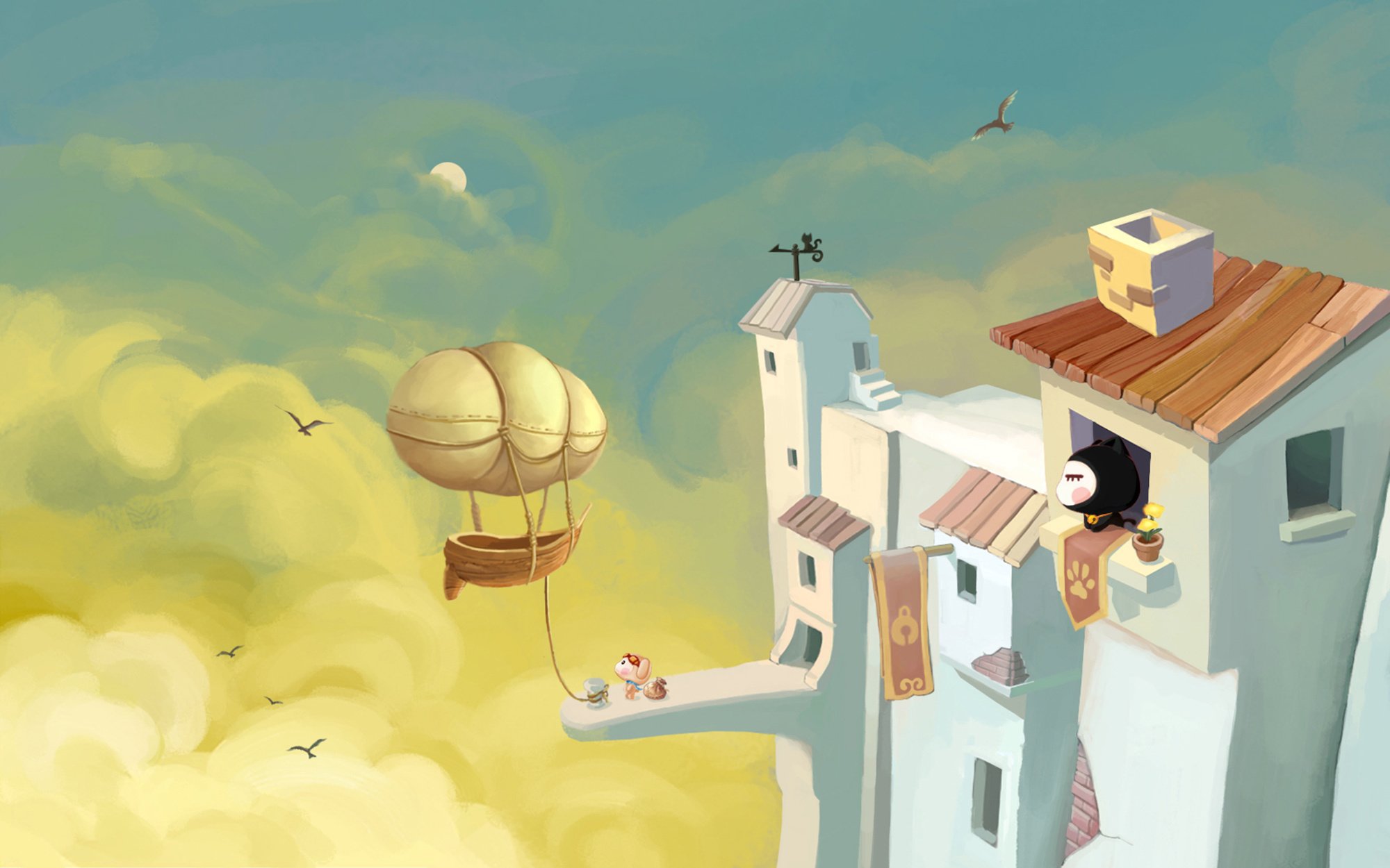 动漫 卡通 小左小右 可爱 公仔 儿童桌面专用