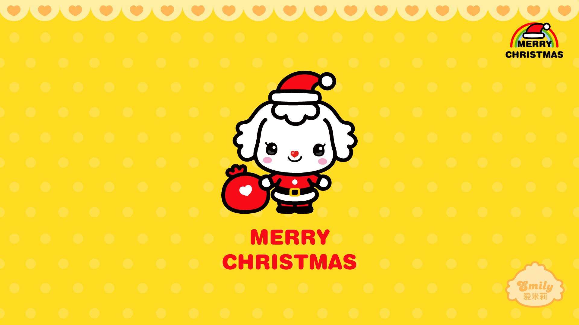 动漫 可爱 动画 手绘 圣诞节 爱米莉 儿童桌面专用