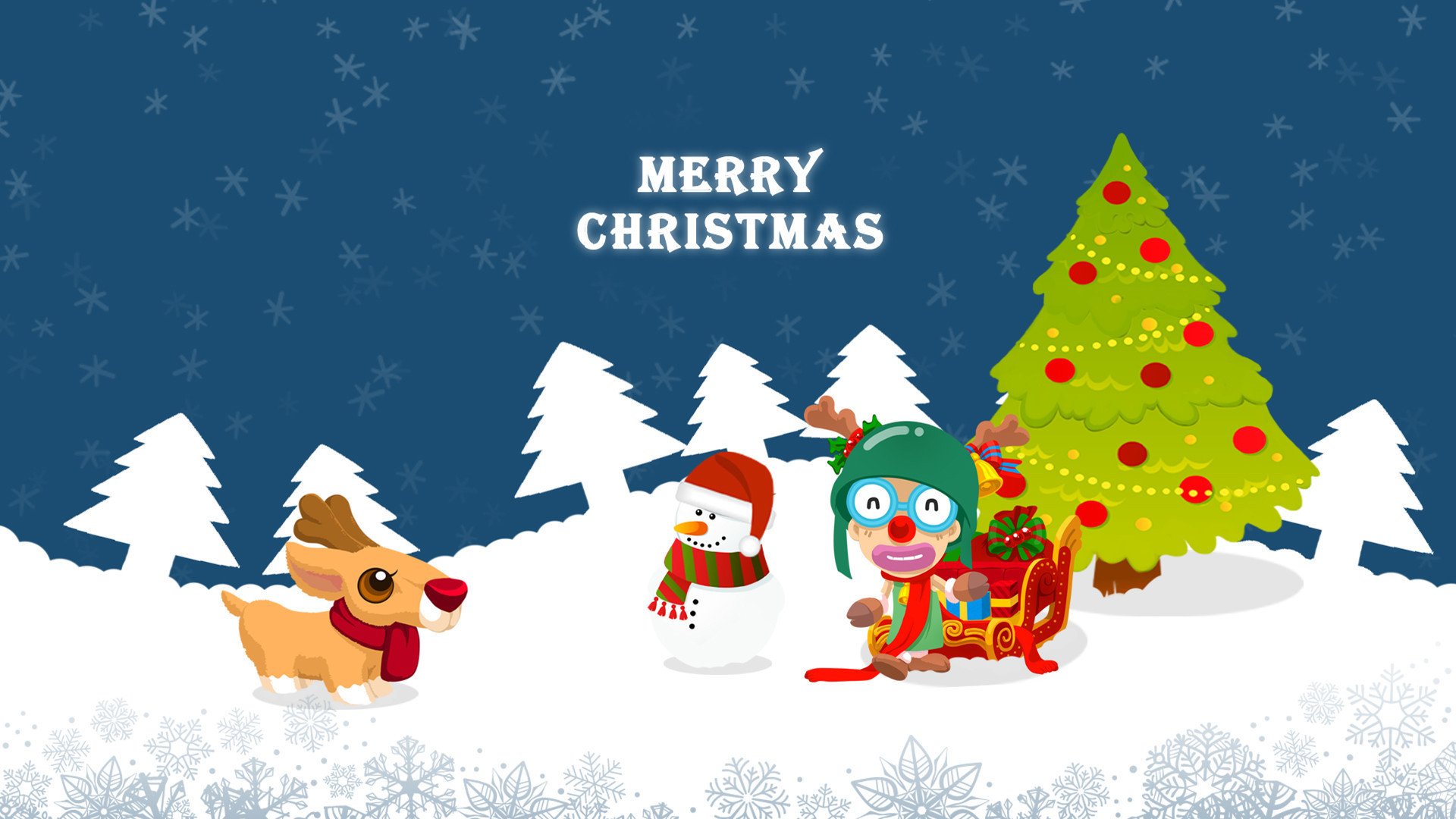 动漫 可爱 动画 手绘 圣诞节 炮炮兵 儿童桌面专用