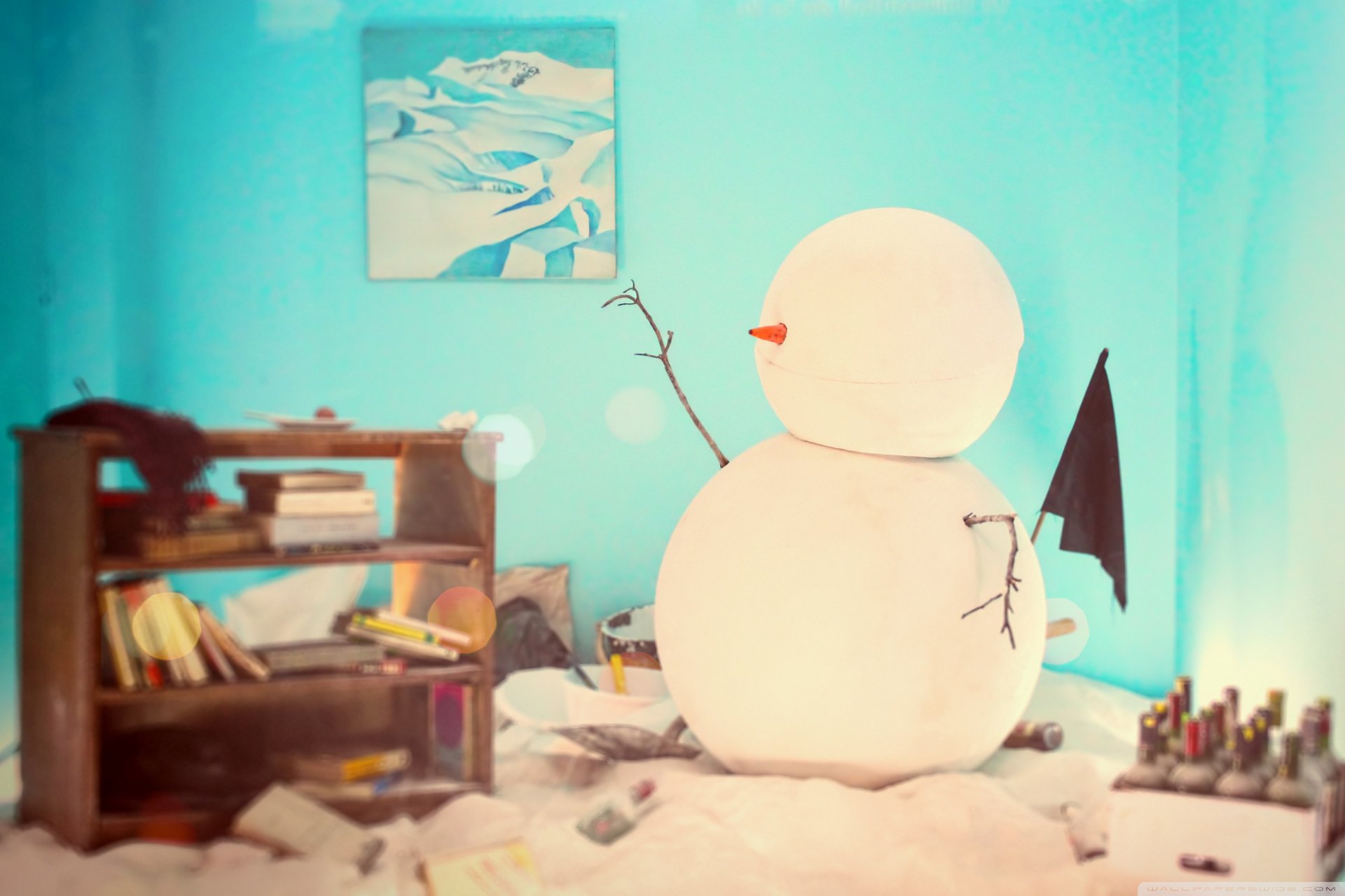 小清新 唯美 温馨 温暖 阳光 治愈系 安静 生活 慢生活 清新淡雅 温馨一刻 雪人