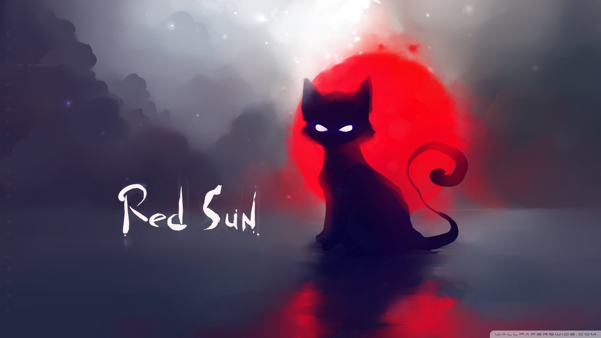 炫酷 特效 视觉艺术 设计 水彩 趣味猫