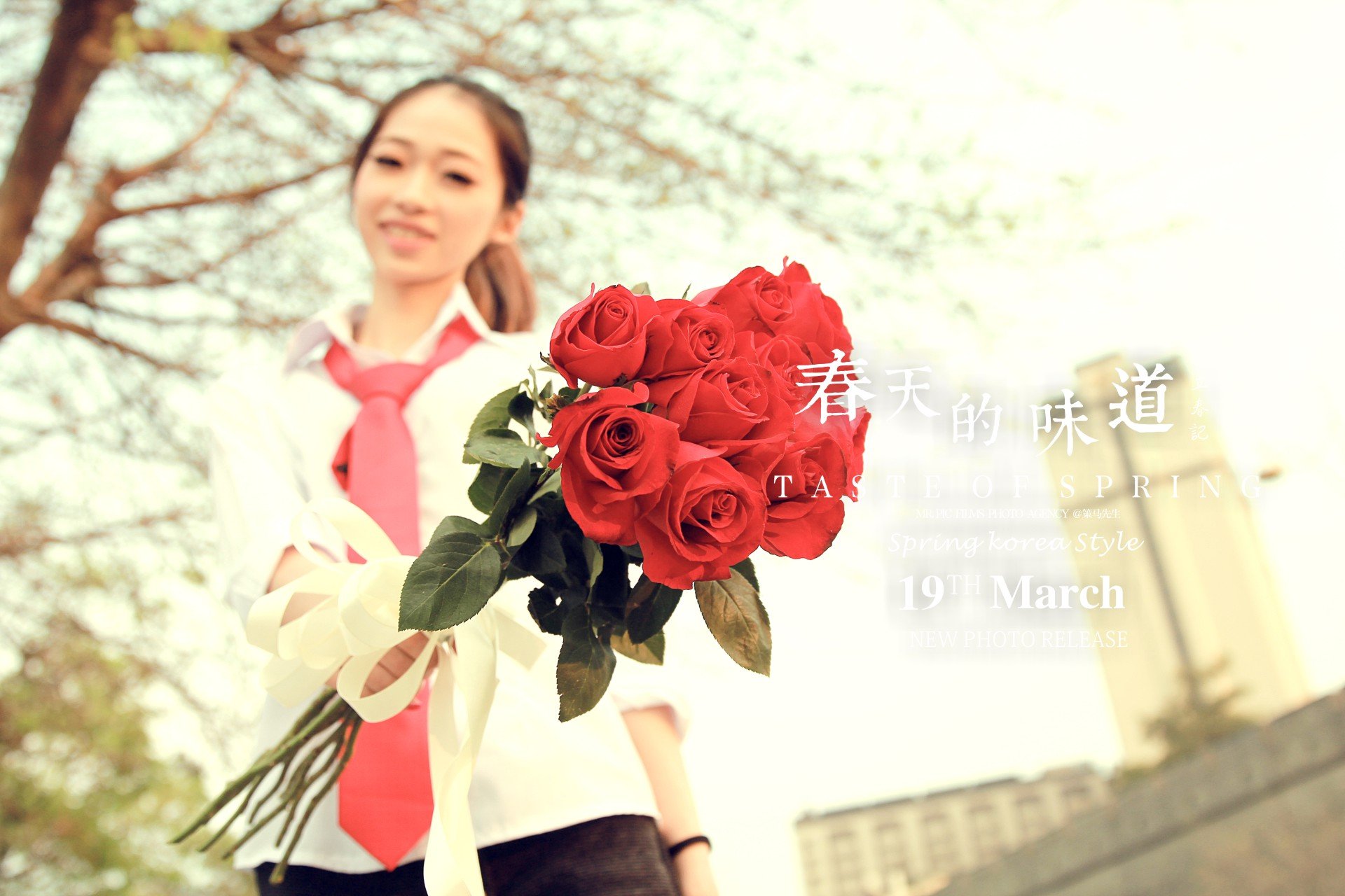 摄影师策马 美女 清纯 甜美 校园