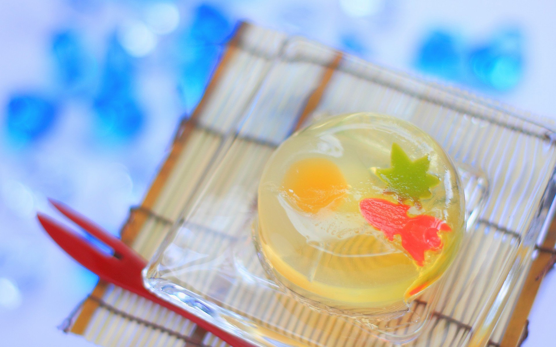 美食  清新 一口一口吃掉忧愁 食物 甜点 糕点 吃货 果冻