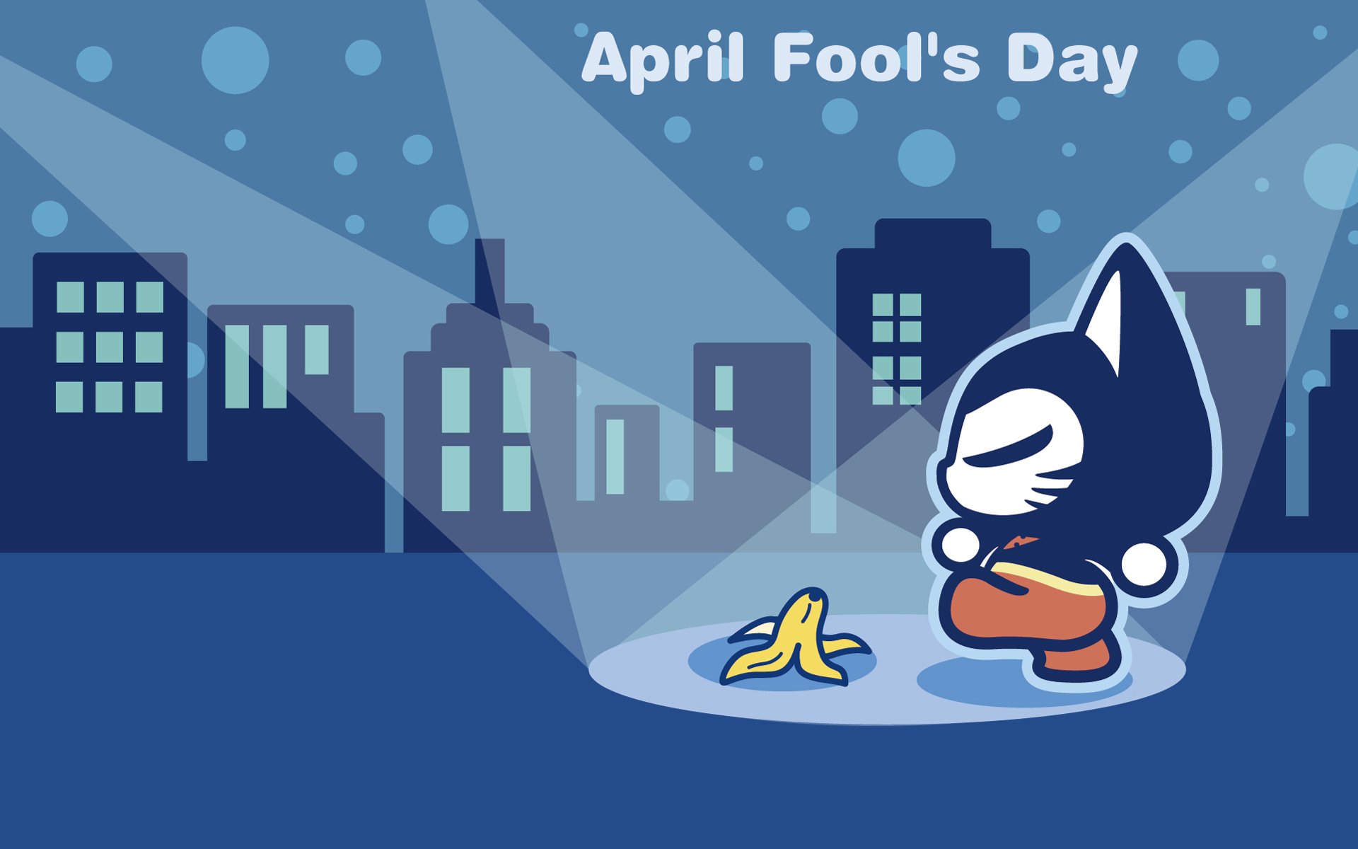 拽猫 可爱 动漫 愚人节 香蕉皮 恶搞