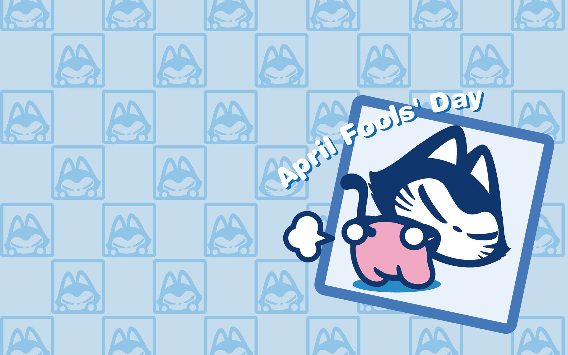 拽猫 可爱 动漫 愚人节 放屁 整蛊 恶搞 使坏