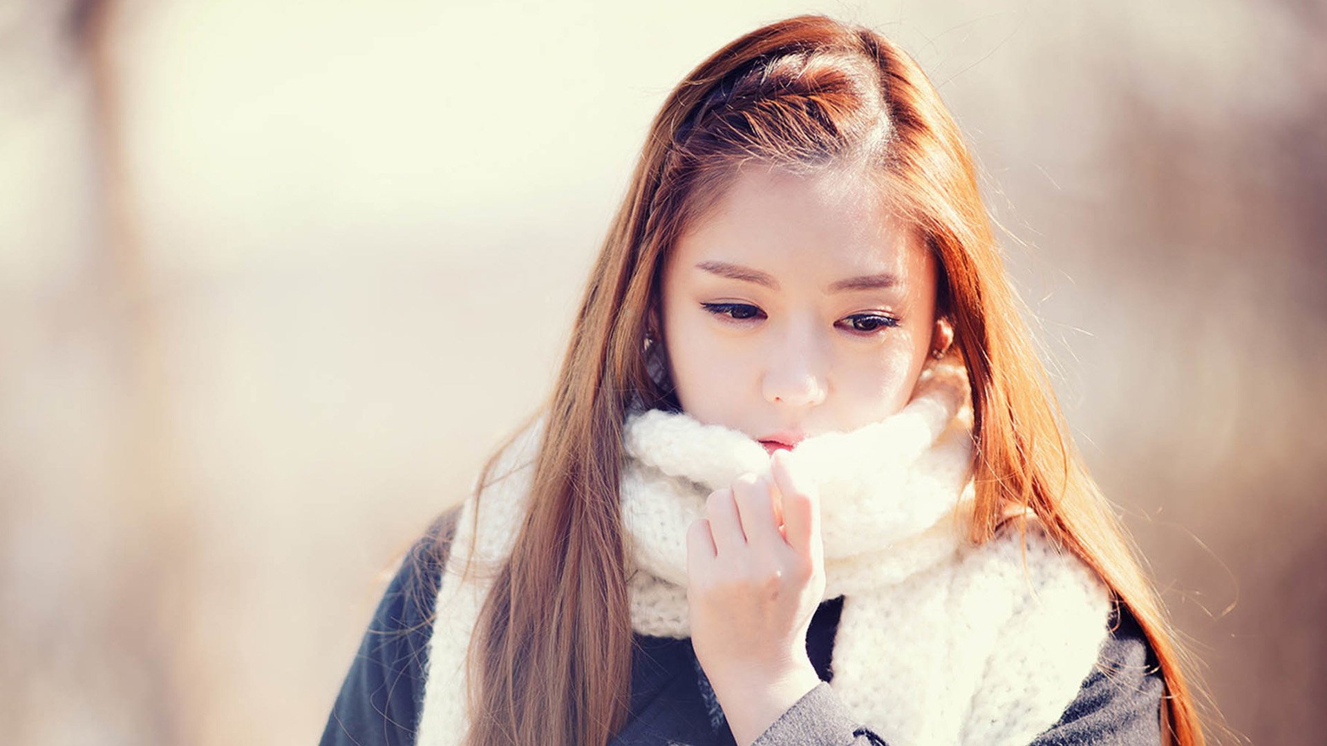 美女 清纯佳人 青春 温暖 安静 清新