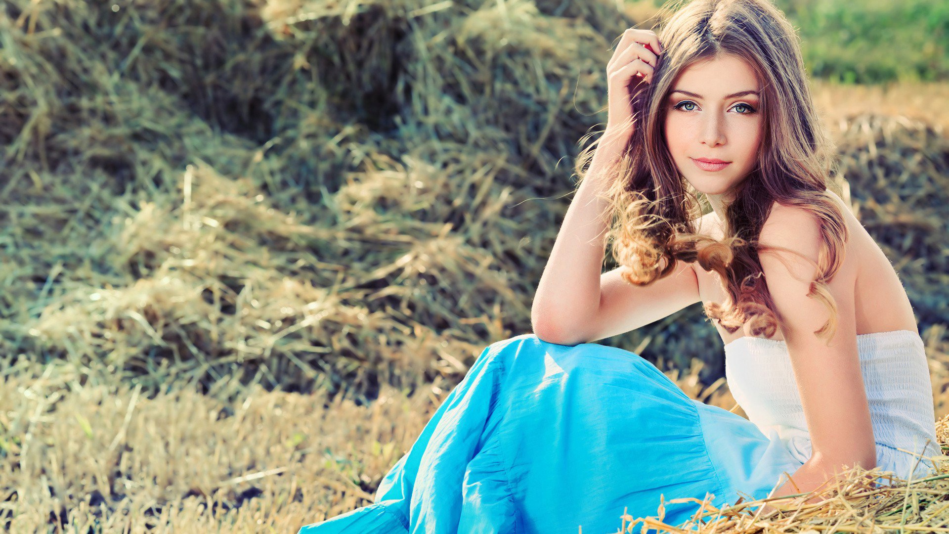 美女 清纯佳人 青春 温暖 安静 清新