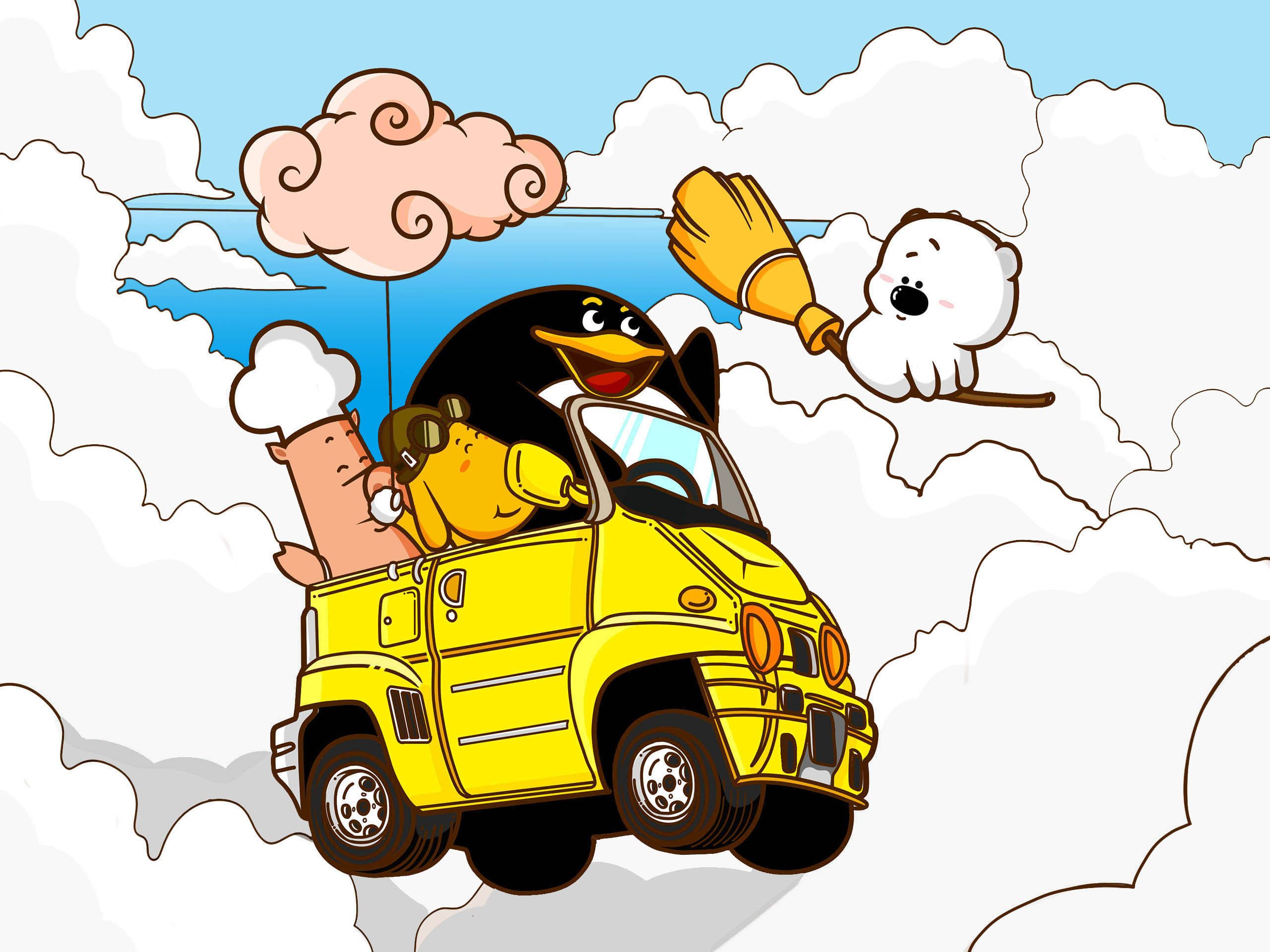 动漫卡通 小囧熊 手绘