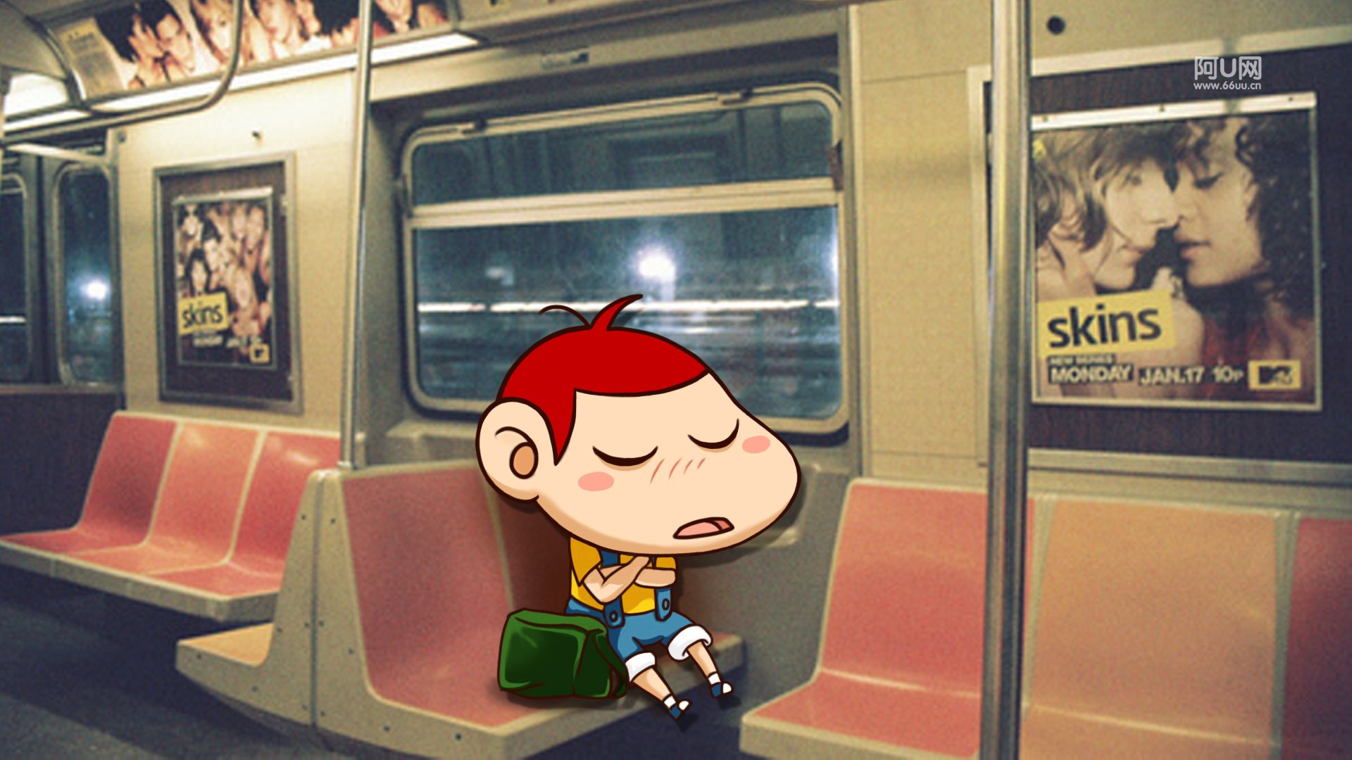 动漫卡通 手绘 阿U 阿U的旅行日记