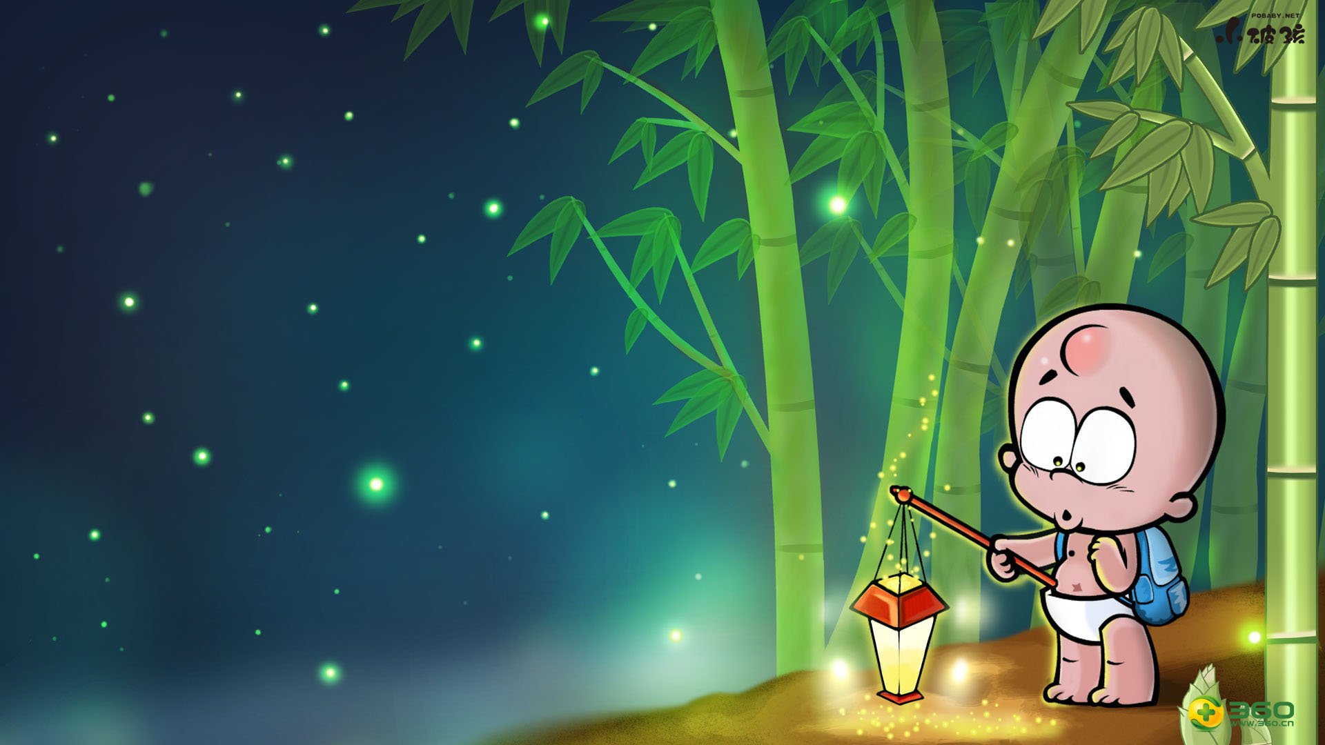 动漫卡通 手绘 小破孩 青年节 节日