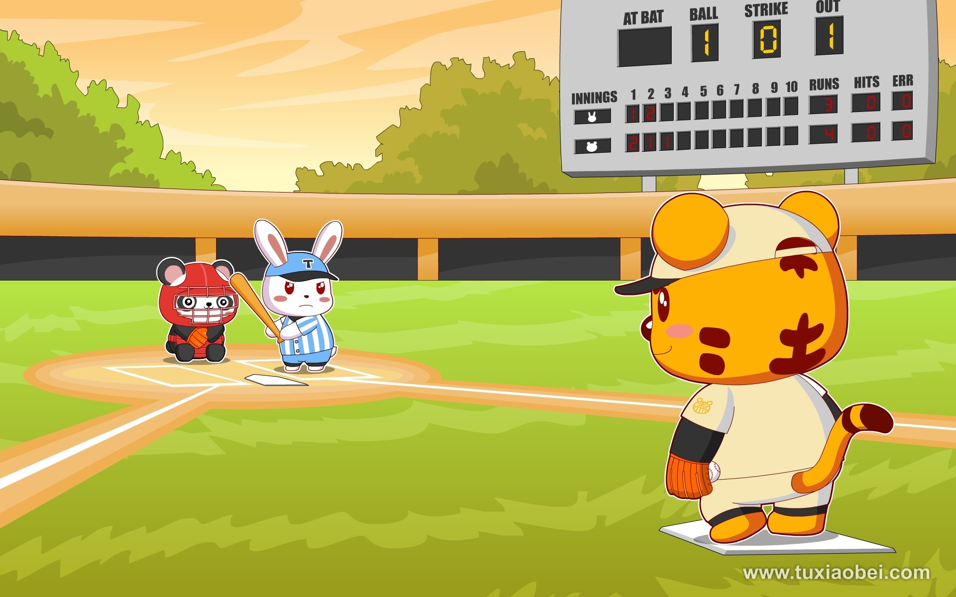 动漫 手绘 兔小贝