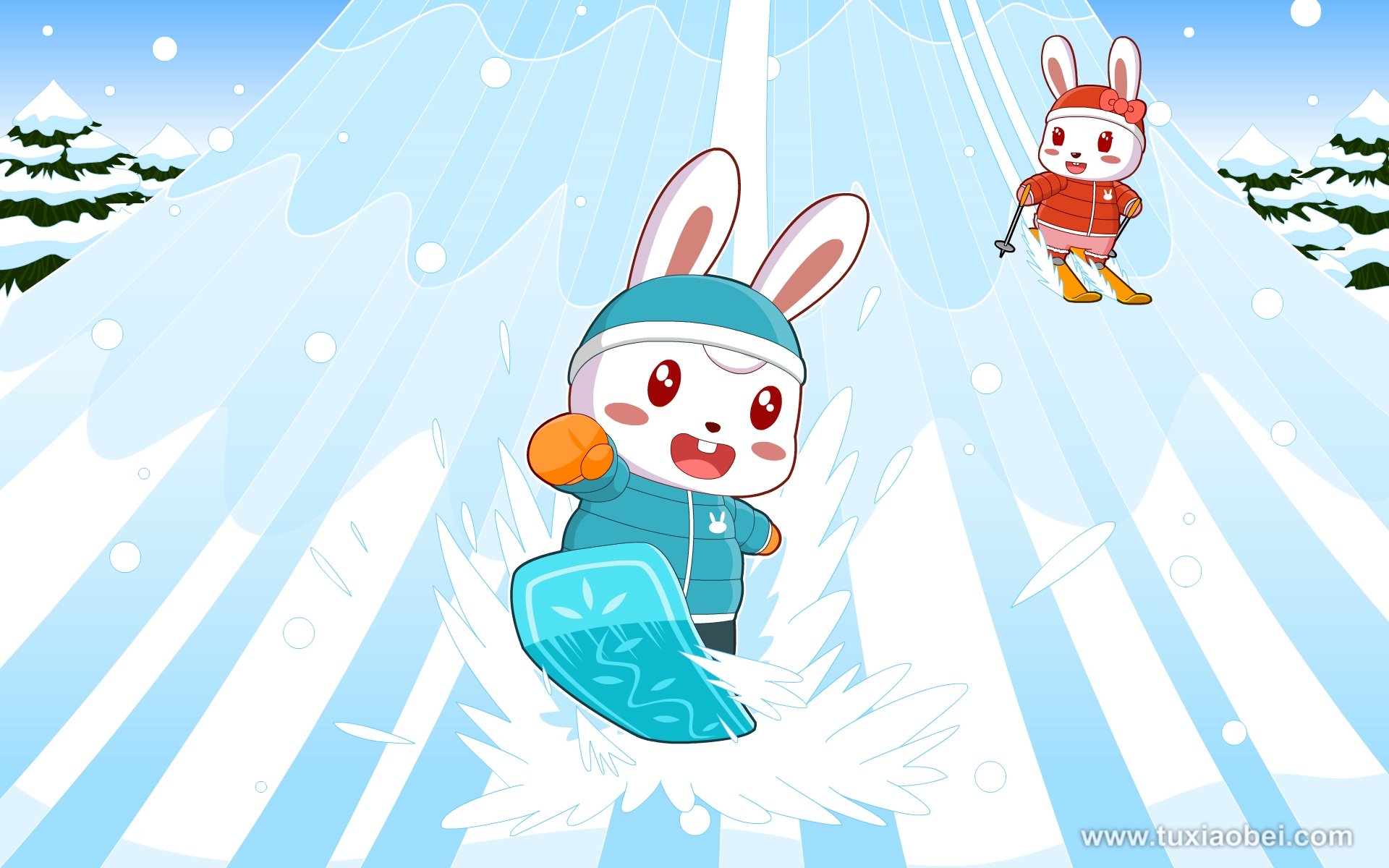 动漫 手绘 兔小贝