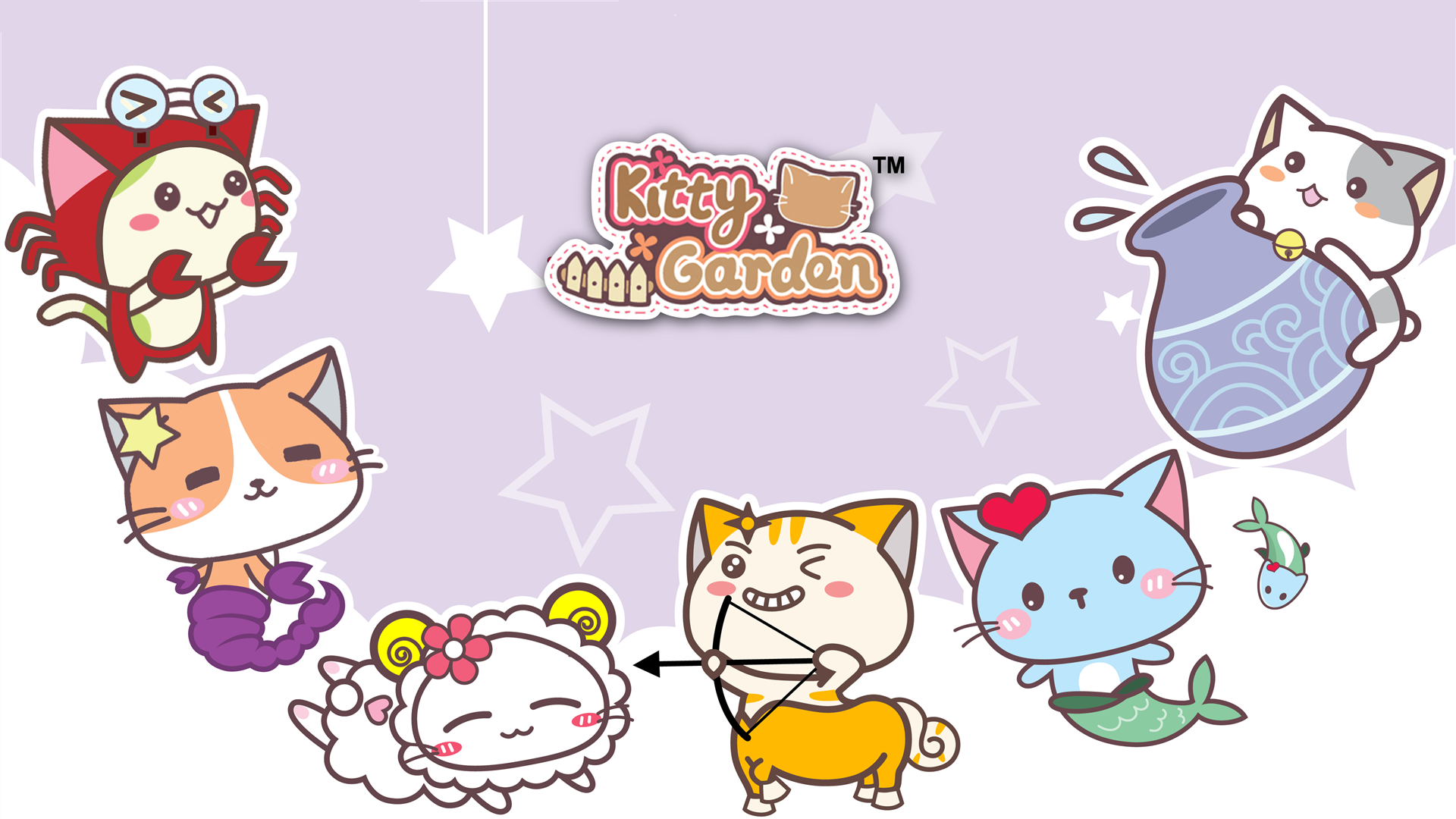 卡通 手绘 可爱 猫咪 KG猫咪乐园  Kitty Garden 猫咪乐园