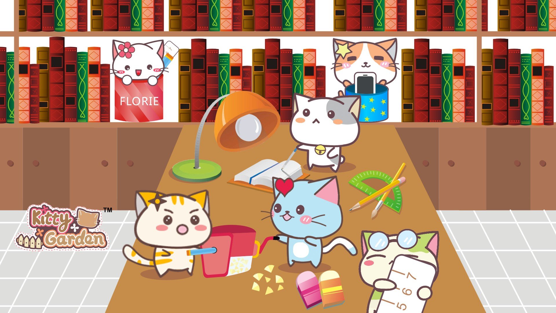 卡通 手绘 可爱 猫咪 KG猫咪乐园  Kitty Garden 猫咪乐园