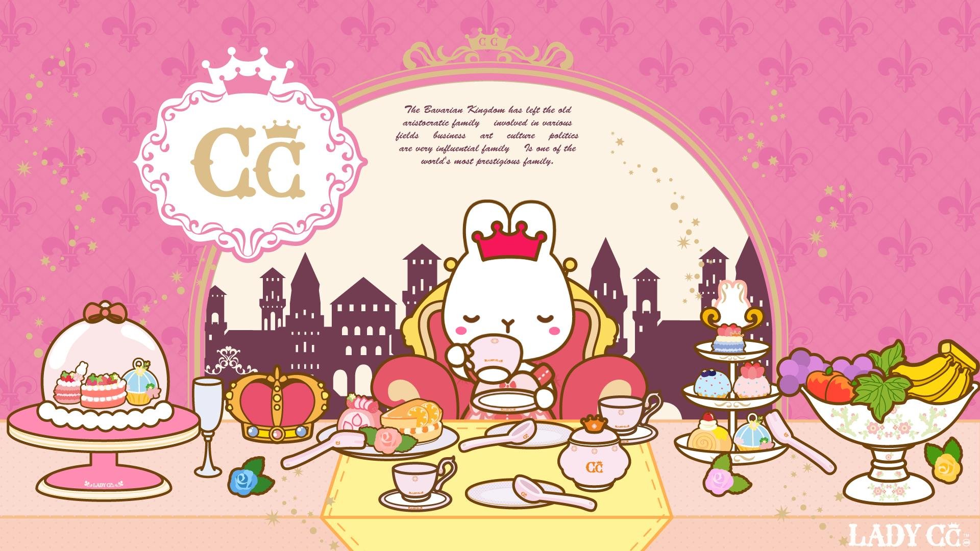 手绘 卡通 兔子 LADY CC 公主茜茜