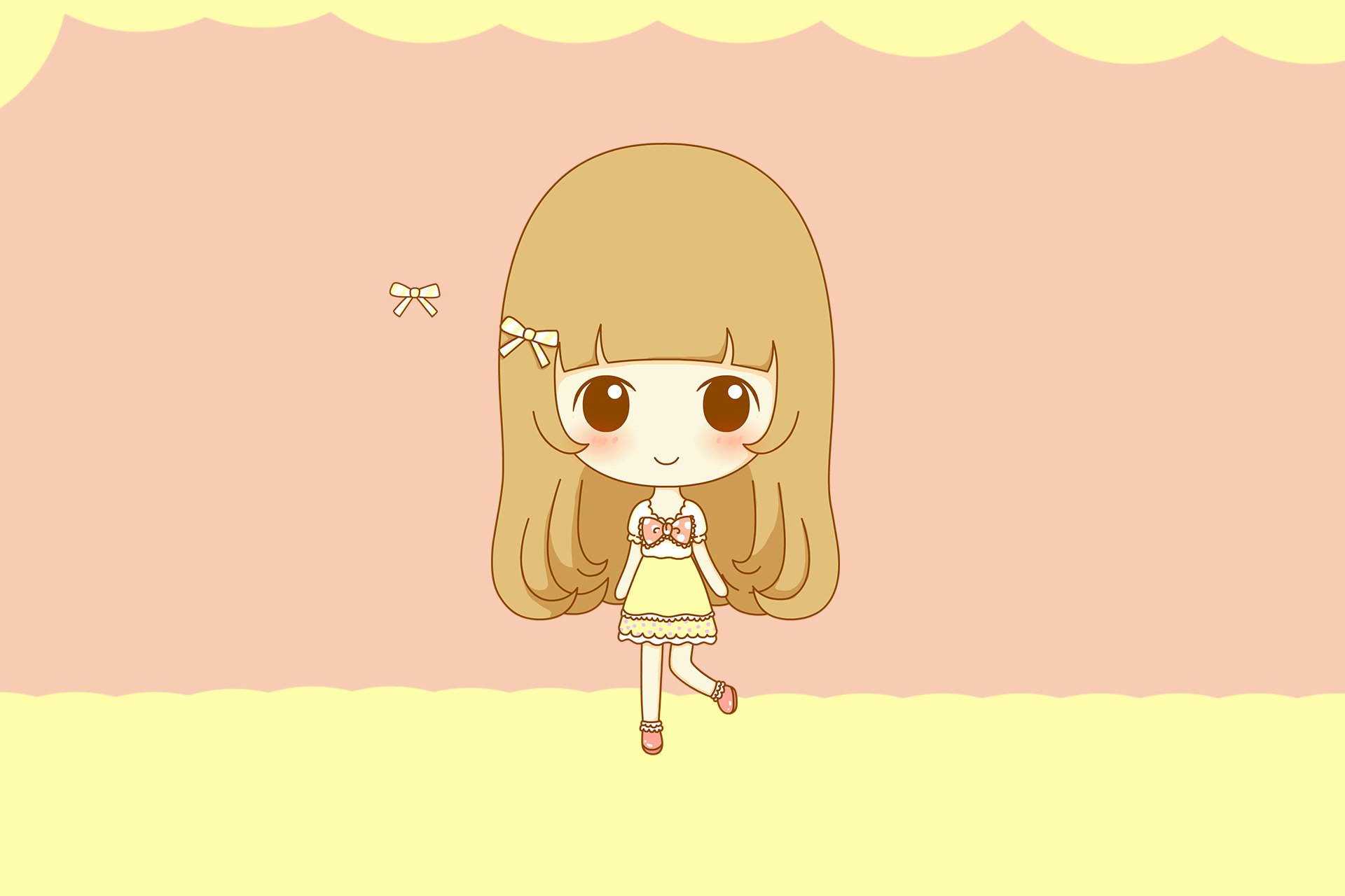 鬼鬼 鬼小妞 可爱 手绘 卡通 女孩 清新