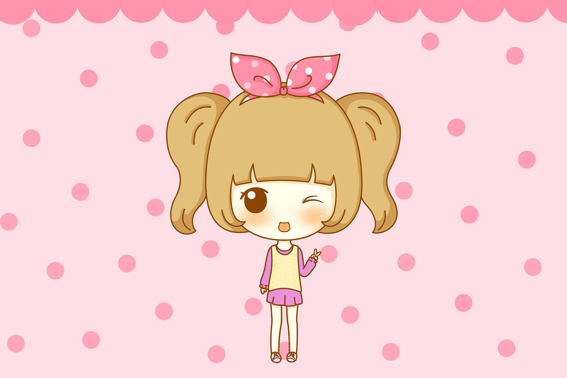 鬼鬼 鬼小妞 可爱 手绘 卡通 女孩 清新