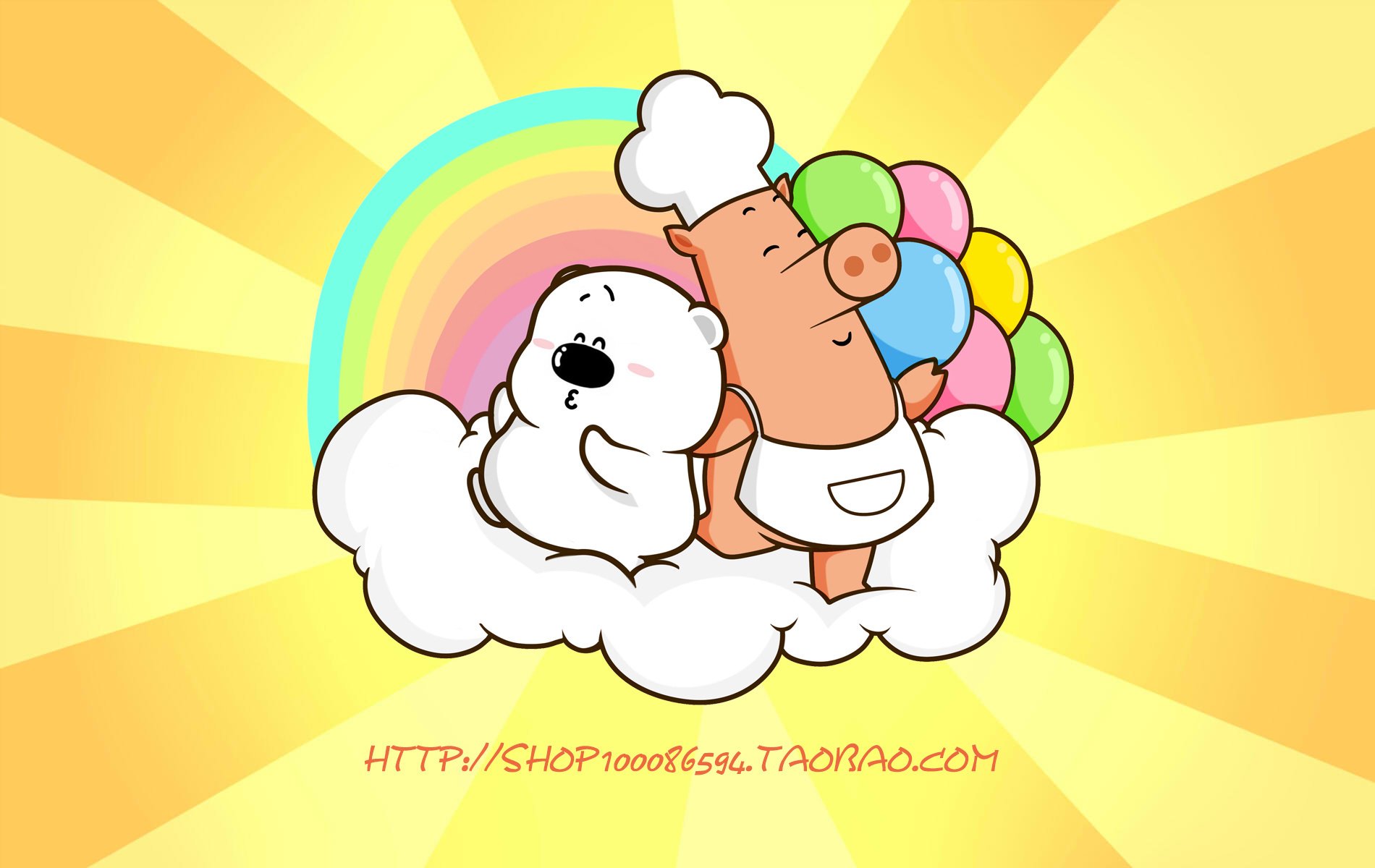 卡通 手绘 小囧熊