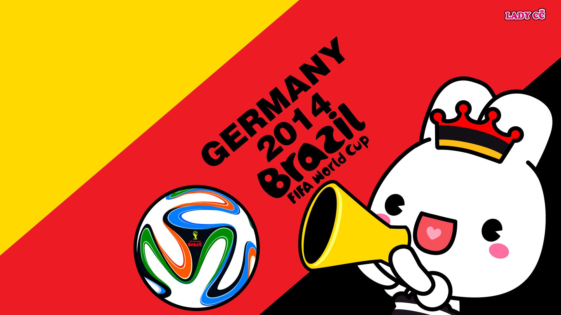 茜茜公主  世界杯 卡通 兔子 LADY CC LADYCC