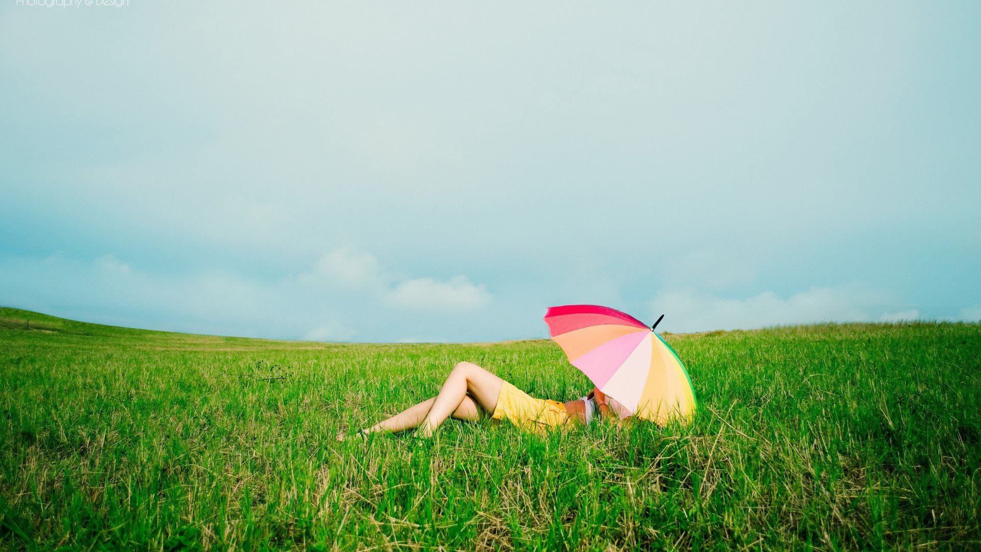 小清新 唯美 温馨 安静 伞