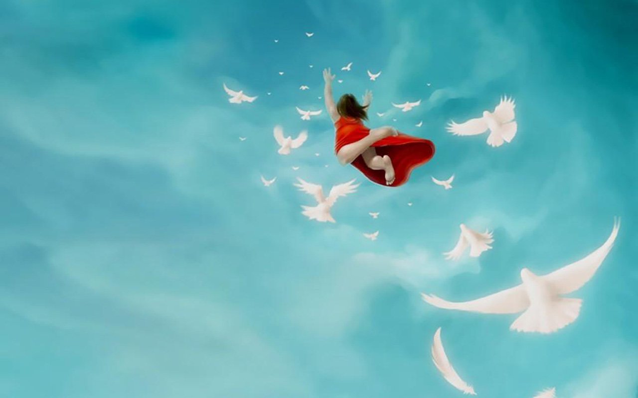 小清新 唯美 飞翔 青春