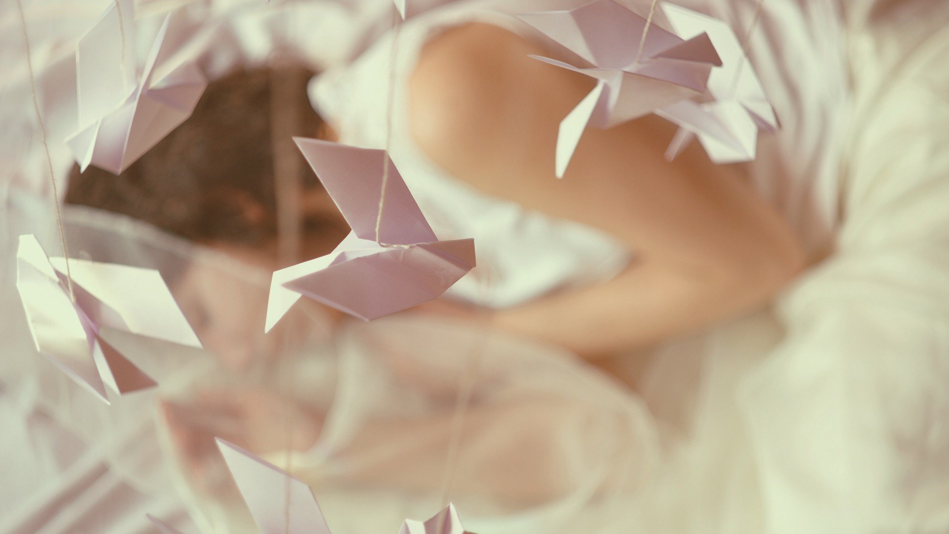 小清新 唯美 折纸 愿望 心愿 千纸鹤