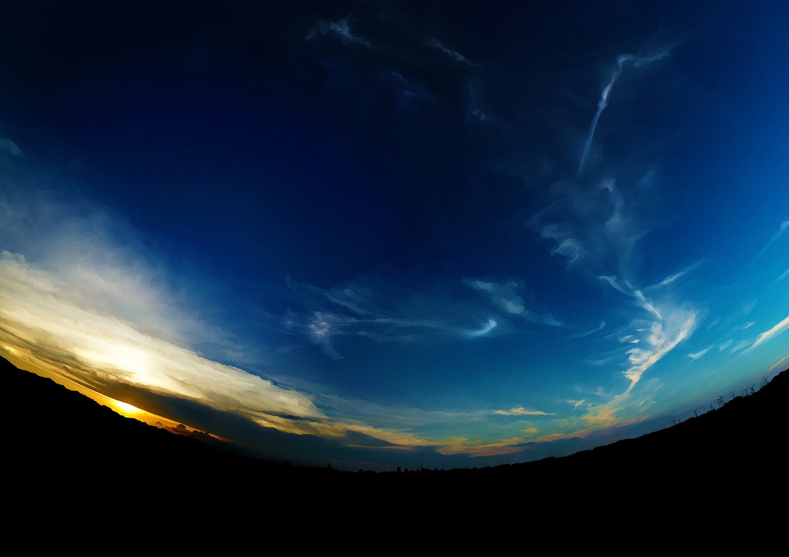 风景 自然风光 黄昏 夕阳 傍晚 落日 唯美 意境 落日余晖