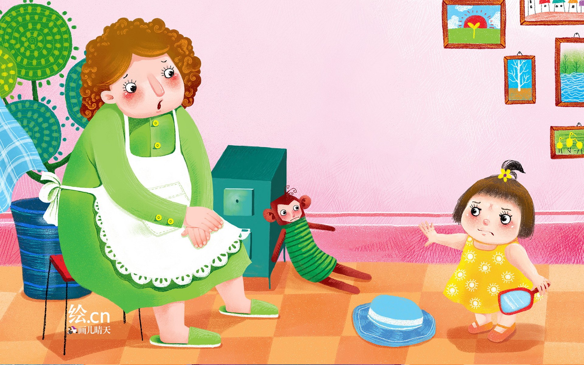 画儿晴天 童趣 手绘