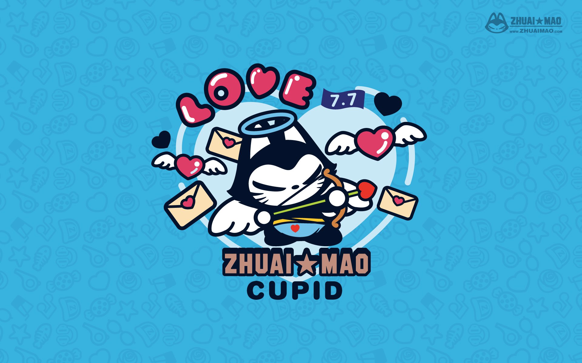 七夕 情人节 情侣 爱情 拽猫