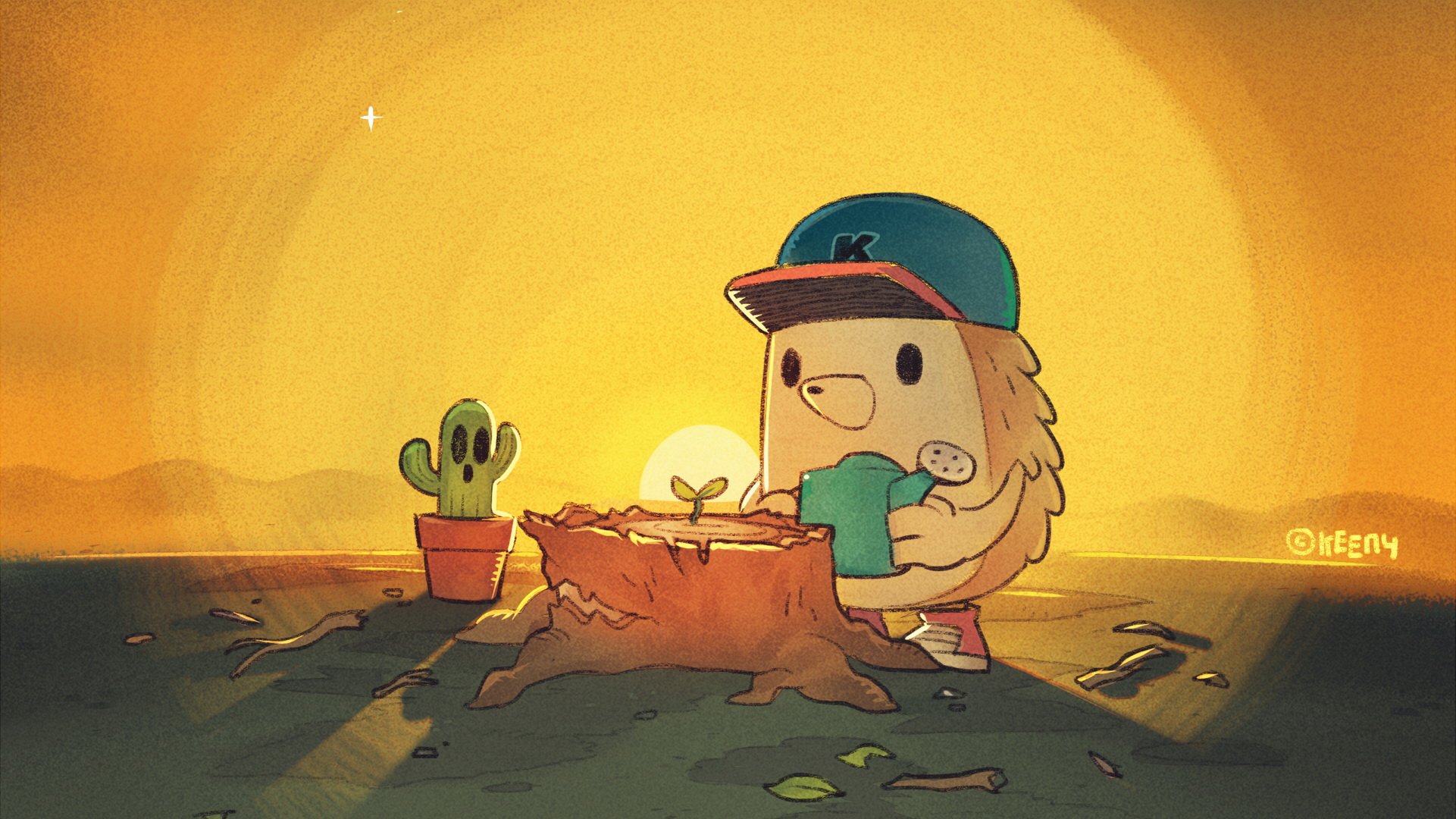 keeny 刺猬 正能量 祈祷 祈福