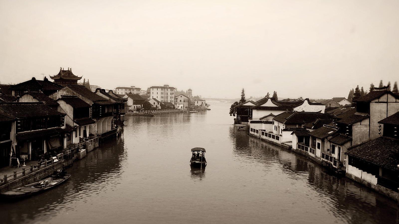 风景 自然风光 大自然 一曲渔歌 船 意境