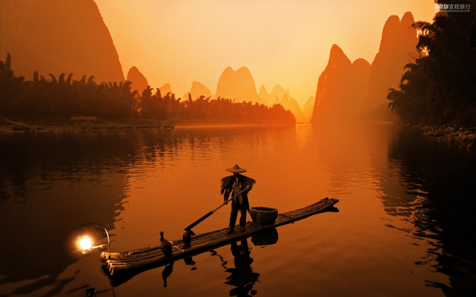 风景 自然风光 大自然 一曲渔歌 船 意境