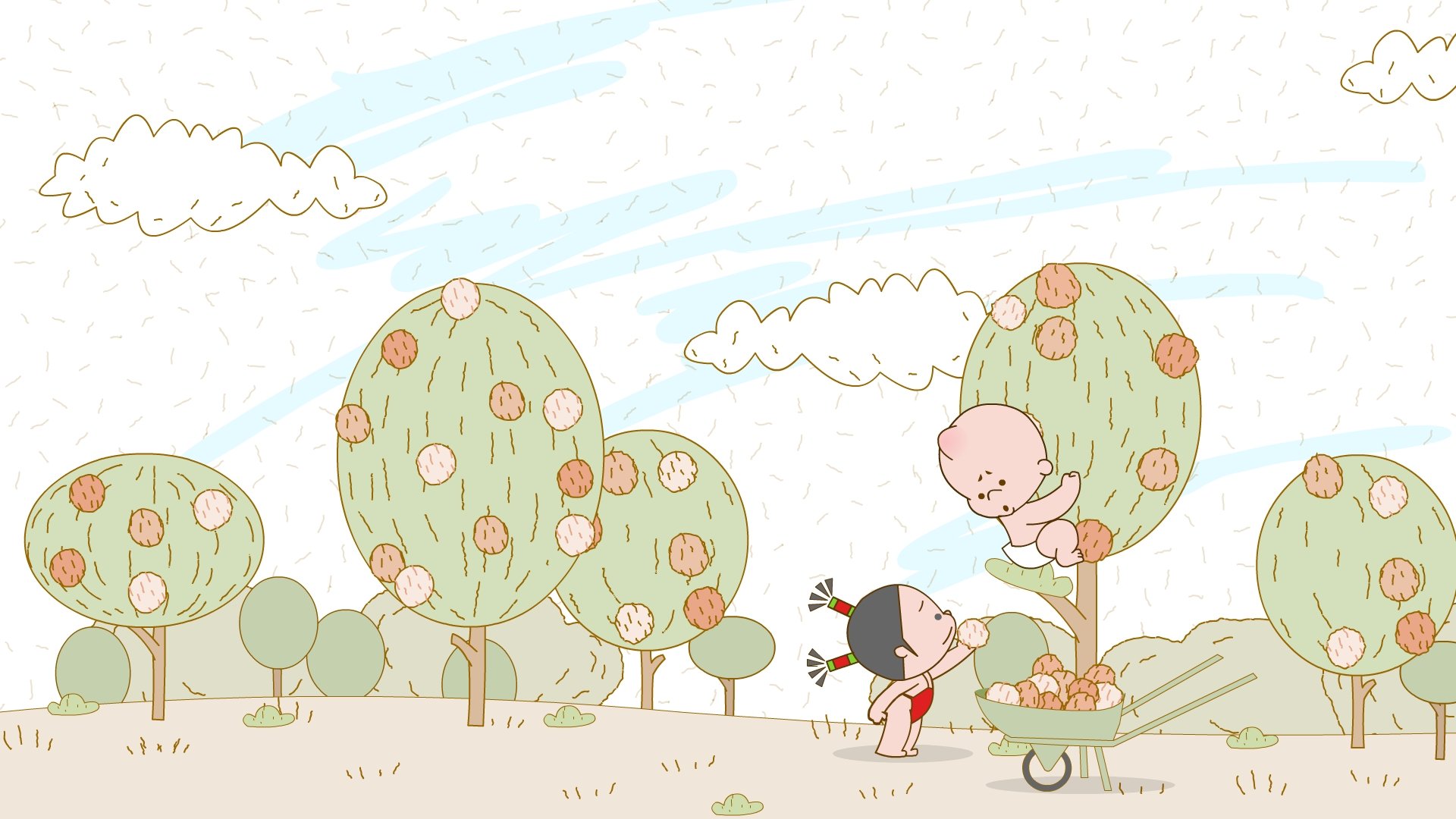 小破孩 卡通 手绘