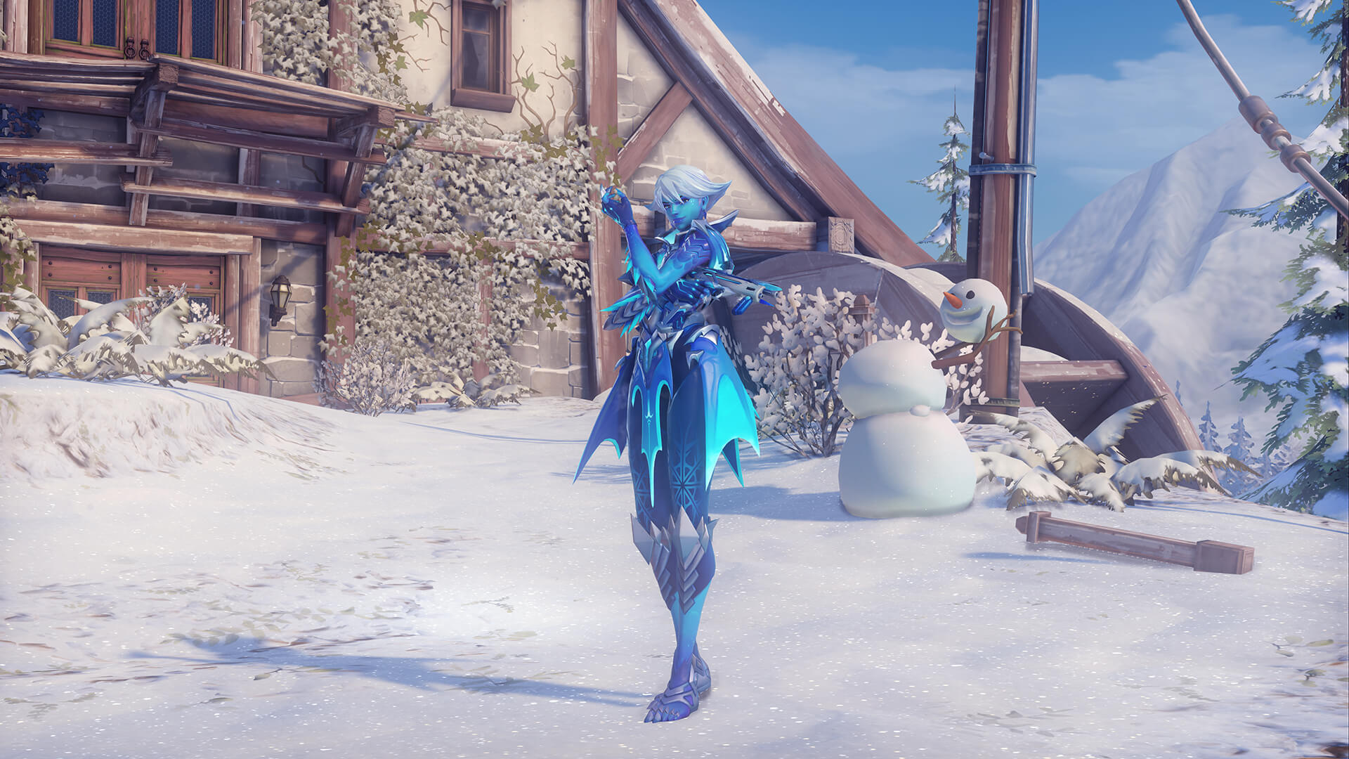 游戏 守望先锋 DVA 雪国仙境