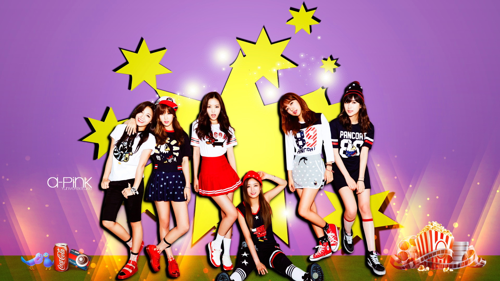 韩国 美女 apink 阿粉 组合