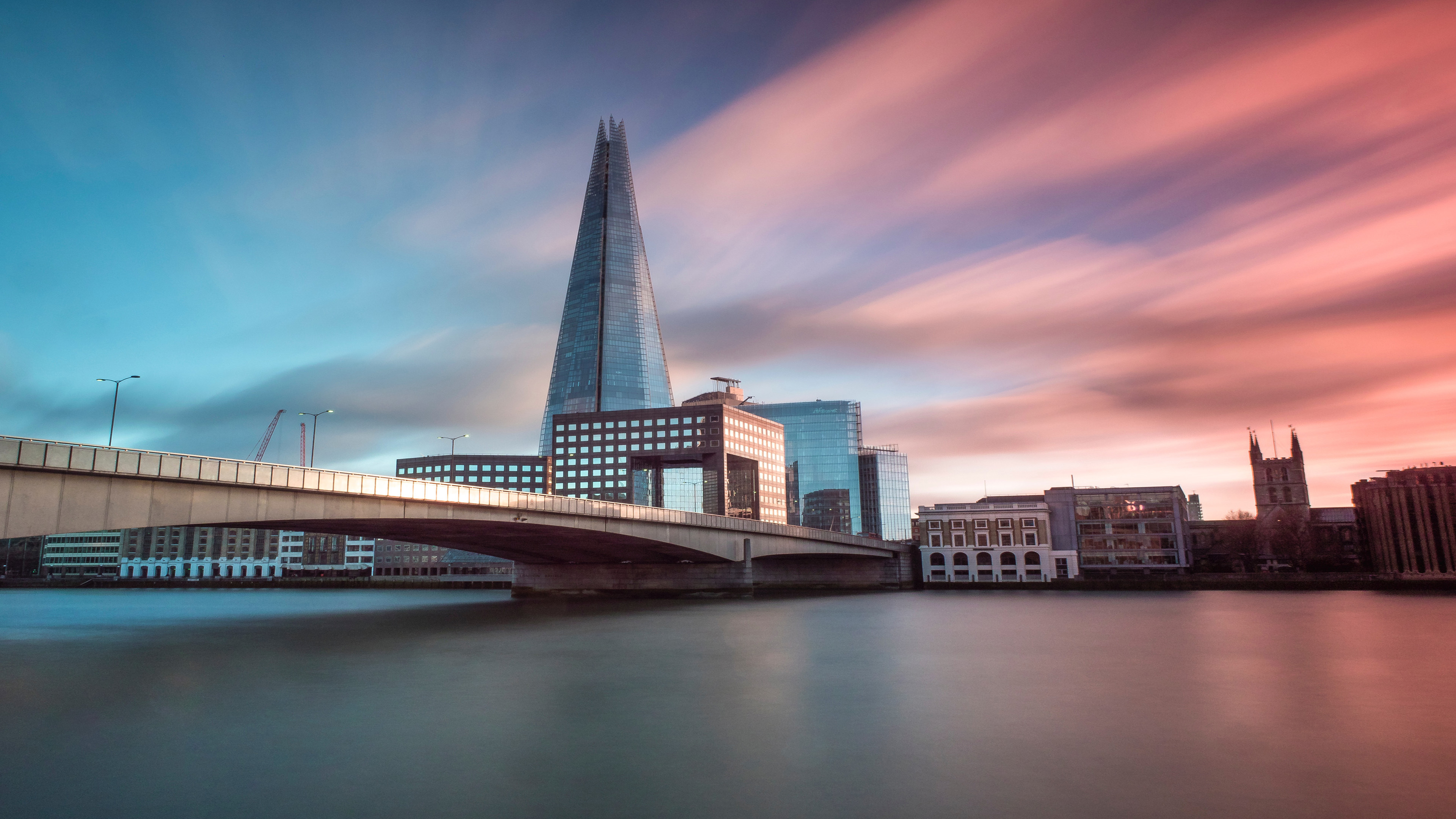 4K 城市建筑 桥梁 风景