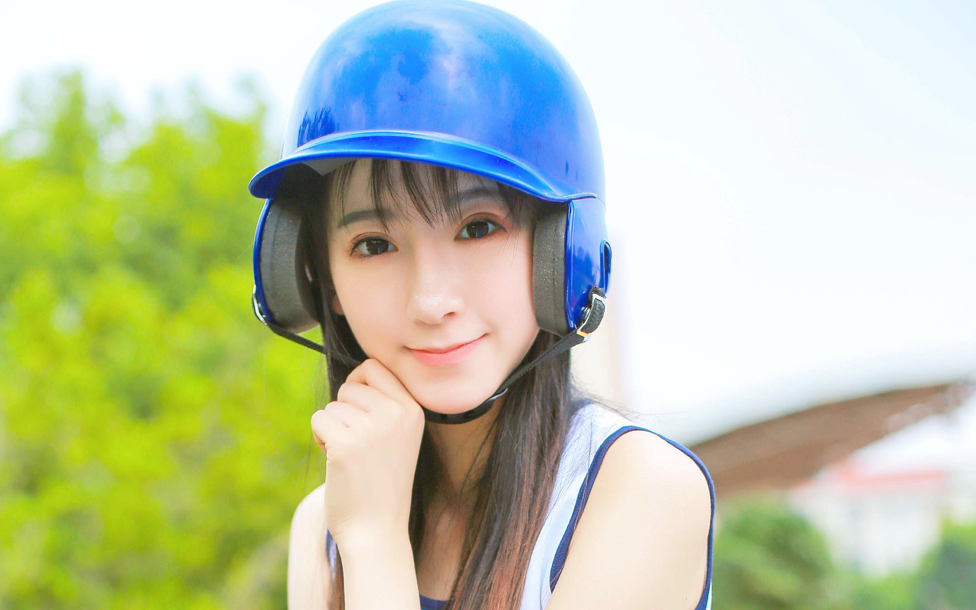 清纯  运动美女 户外