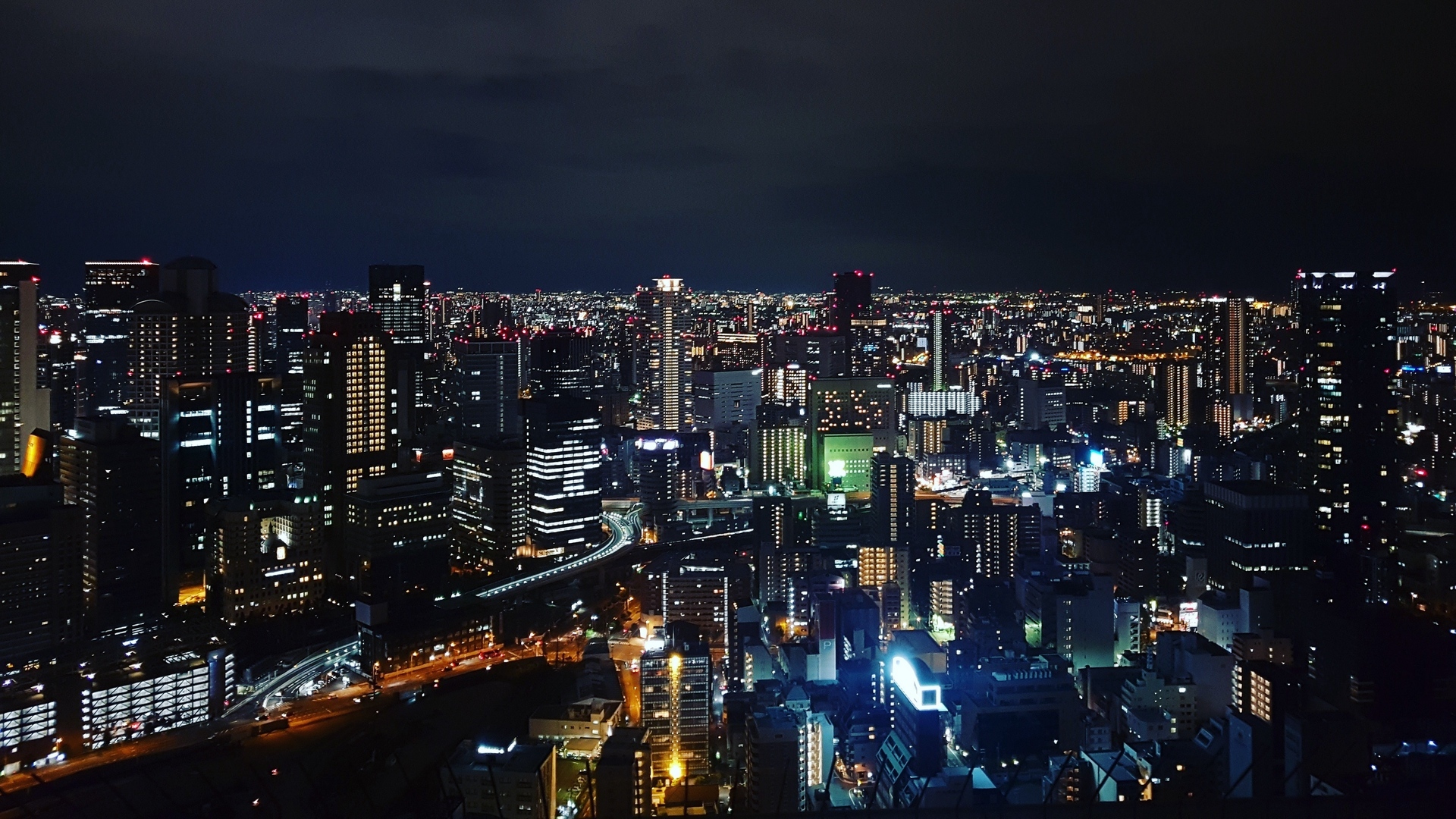 城市夜景  城市夜晚唯美风景  建筑