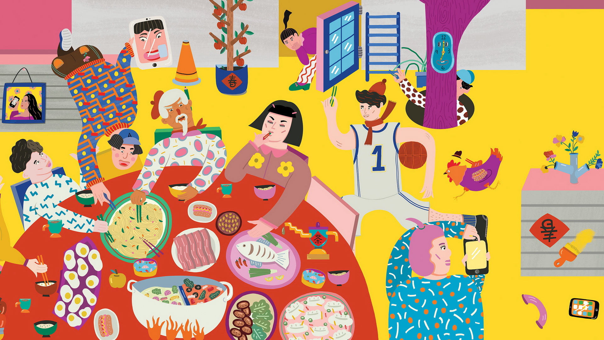 2017 新年快乐 春节 团年饭