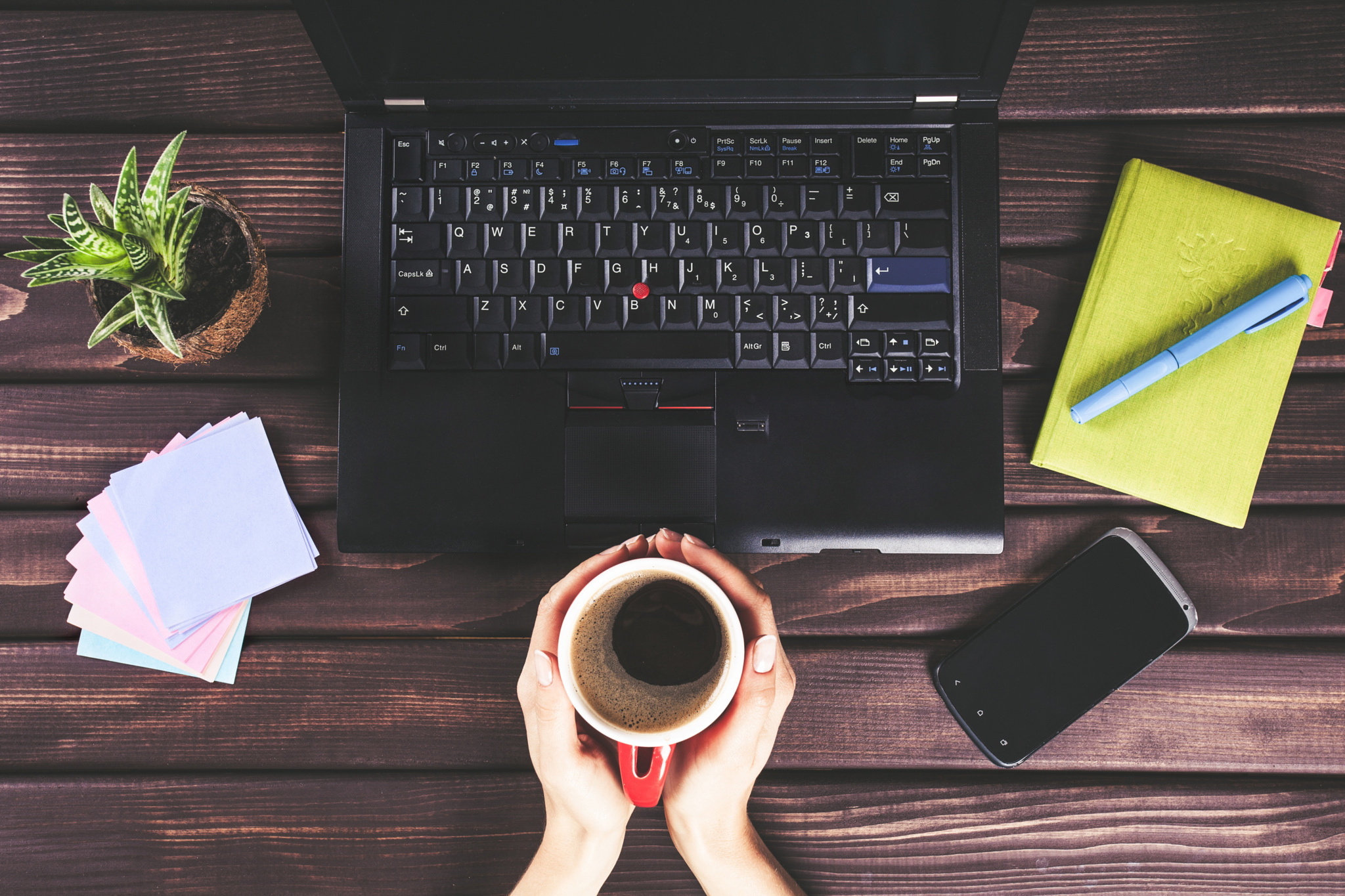 高科技 设备 Hi-Tech 摄影 宽屏 咖啡 工作台